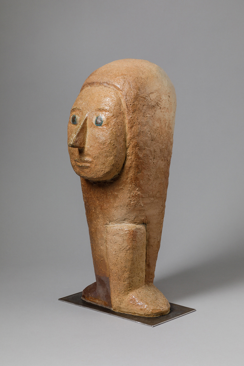 Sans titre
Sculpture et modelage
Hauteur: 50 cm, 2021
Grès chamoté engobé et oxydes