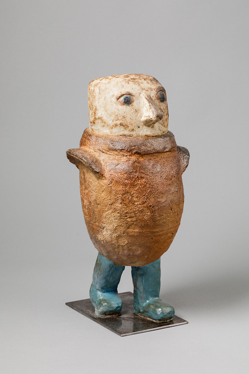 White-Head
Boîte, 2019
Grès engobé et métal
Cuisson au bois
Hauteur: 37 cm