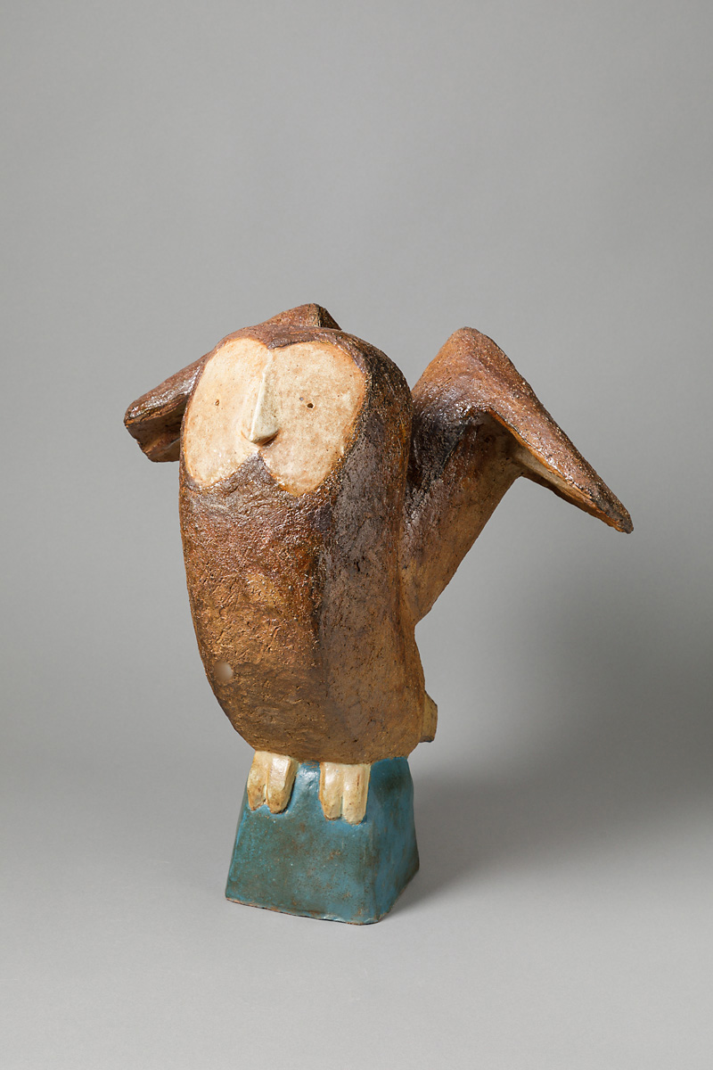 Chouette!
Sculpture, 2019
Grès engobé
Hauteur: 47 cm