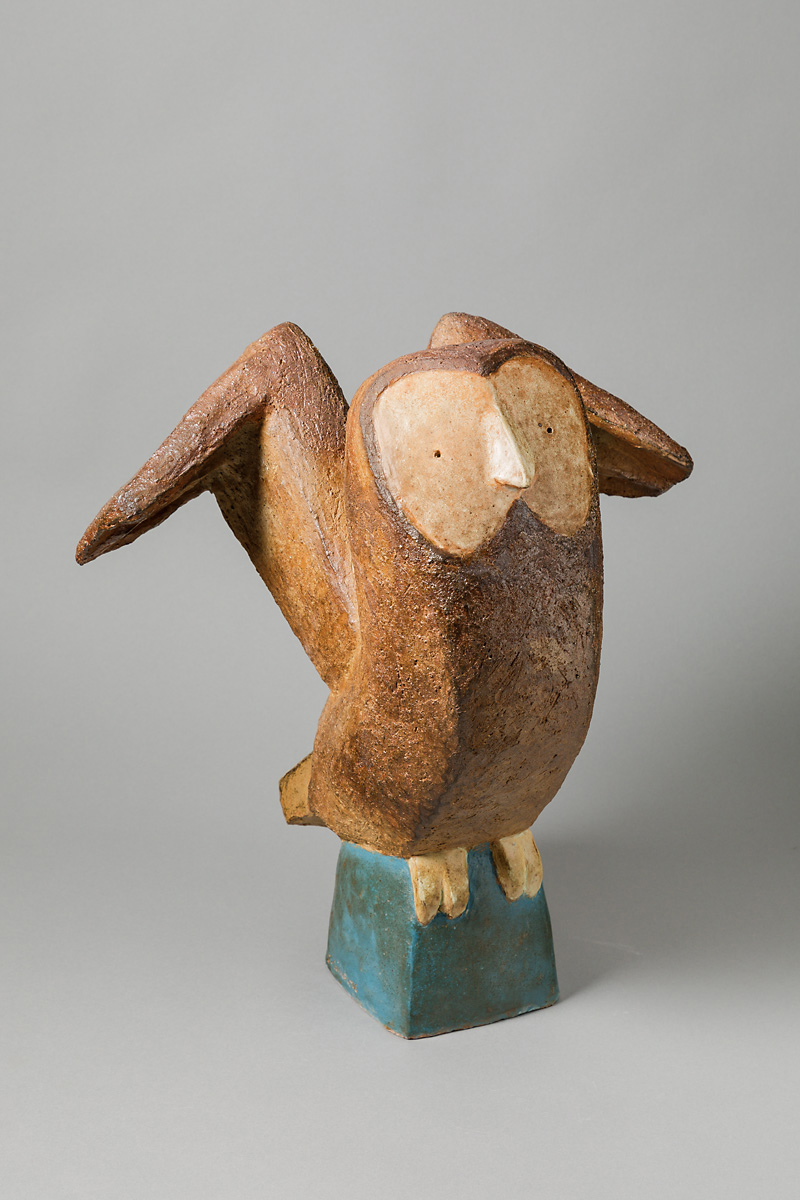 Chouette!
Sculpture, 2019
Grès engobé
Hauteur: 47 cm
